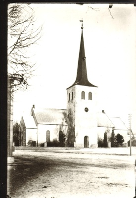 foto, Paide Püha Risti kirik 20.saj. esimesel poolel.a.  duplicate photo