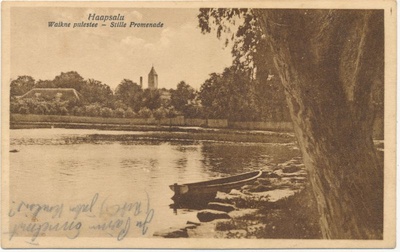 Postkaart. Haapsalu. Vaikne Promenaad. A. Laikmaa kiri õele Anni Laipmanile. 1929.  duplicate photo