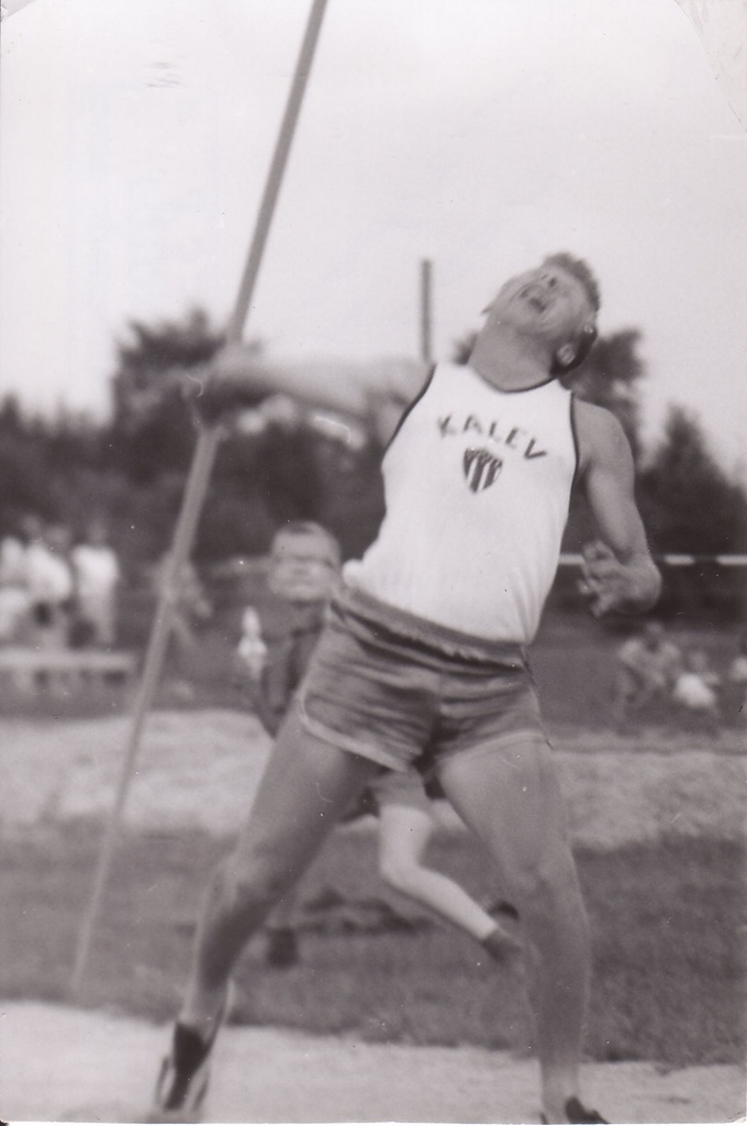 Peeter Musting odaviskel Jõekäärul 1965/1966