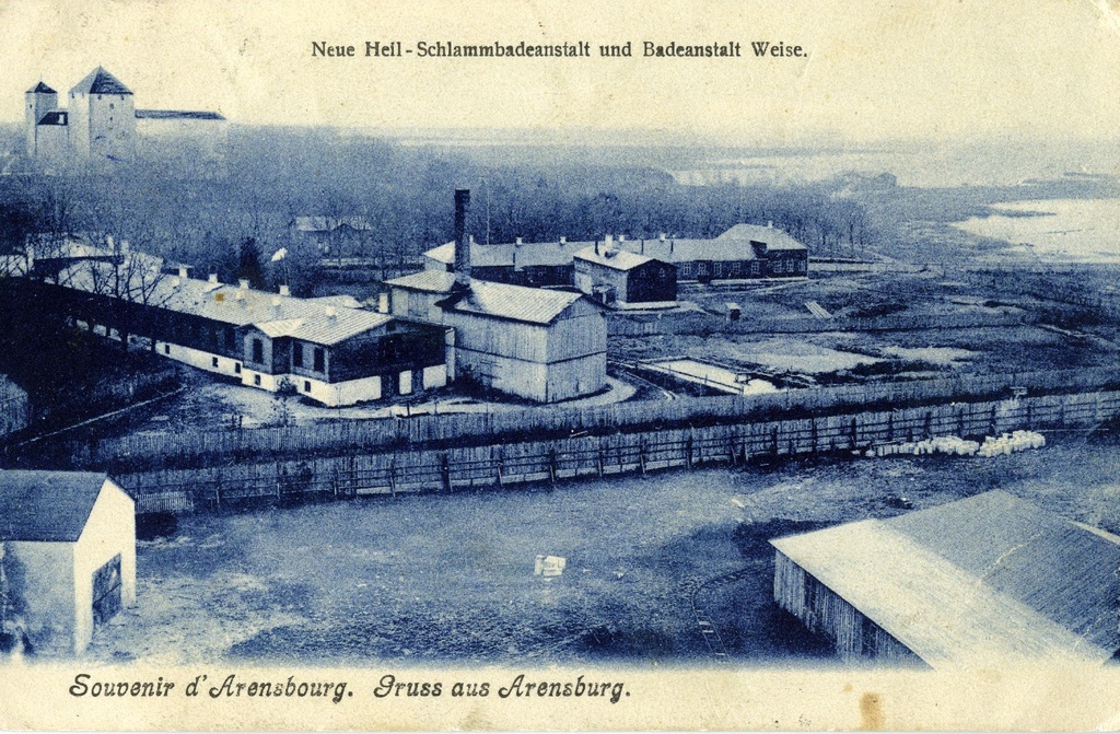 Kuressaare, Uus mudaravila, vaade Wildenbergi vabriku korstna otsast