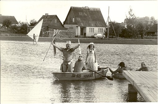 foto, veepidu Paide tehisjärvel 1983.a.