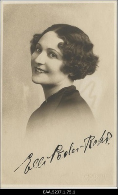 Teater Vanemuise lauljanna Elli Põder-Roht`i portree  duplicate photo