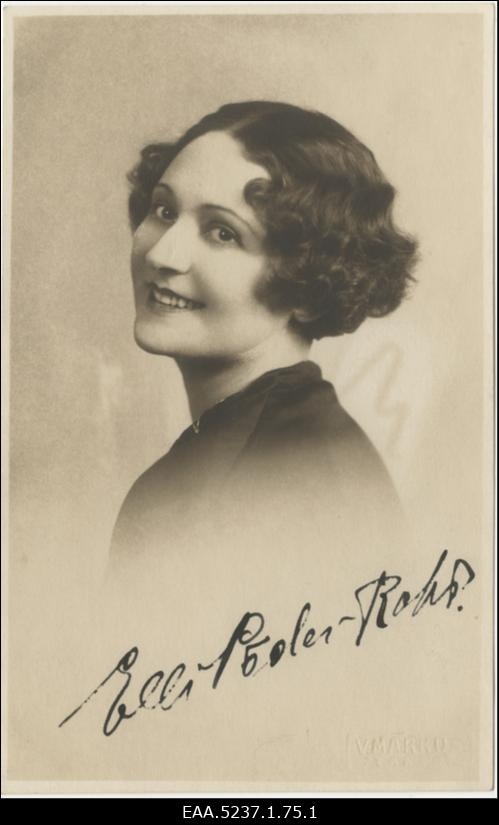 Teater Vanemuise lauljanna Elli Põder-Roht`i portree