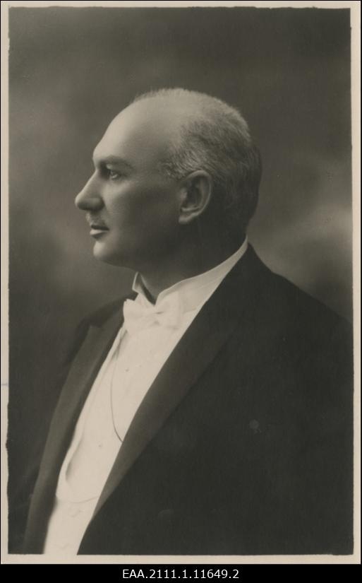 Georg Karl Stahlberg, eesti laulja ja laulupedagoog, portreefoto