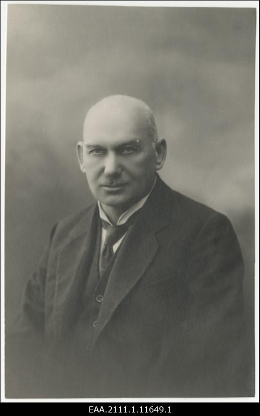 Georg Karl Stahlberg, eesti laulja ja laulupedagoog, portreefoto
