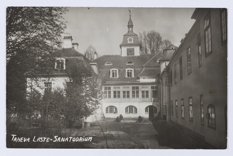 Taheva laste tuberkuloosisanatoorium 1935. aastal (asus endises mõisahoones)