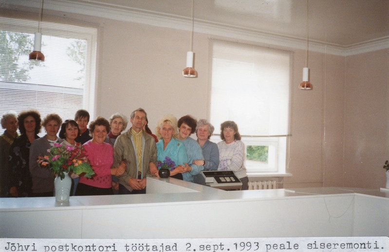 Jõhvi postkontori töötajad 2.sept. 1993.a.