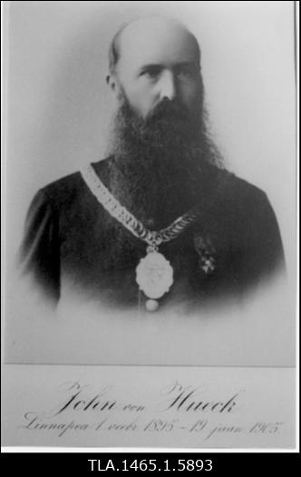 von Hueck, Karl (Johan) John, Tallinna linnapea 1. veebruar 1895- 19. jaanuar 1905.