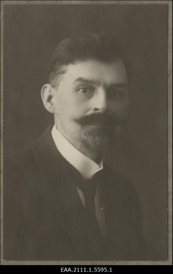Heinrich Avikson, ajakirjanik, haridus-, omavalitsus- ja seltskonnategelane, Rakvere linnapea, portreefoto  duplicate photo