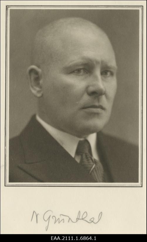 Nikolai Grünthal, Petseri linnapea, portreefoto