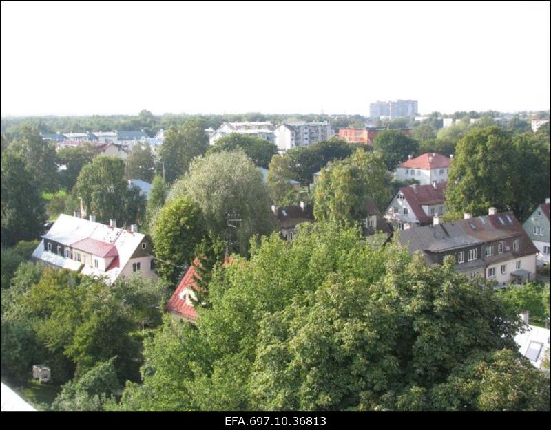 Vaade Pelgulinnale Peeteli kiriku tornist.