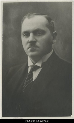 Voldemar Hansmann, Tartu-Valga kriminaalkomissar, portreefoto  duplicate photo