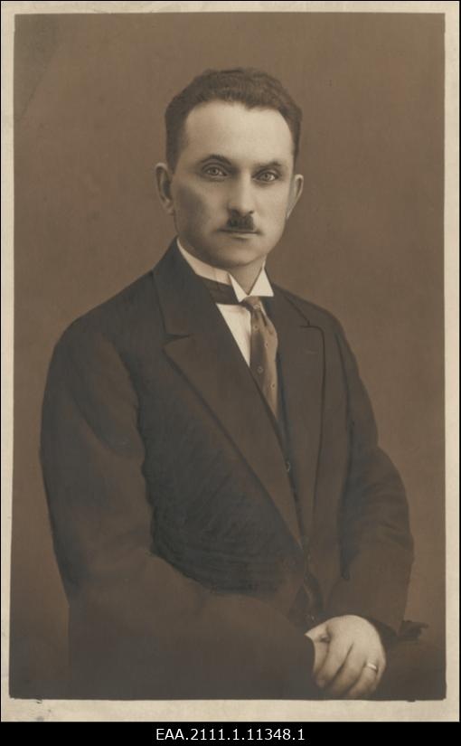 Eduard Sernov (ka Eduard Loovere), eesti kriminaalpolitsei komissar, portreefoto