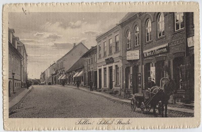 trükipostkaart, Viljandi, Lossi tn, Tartu tn ja Kauba tn vahel, u 1910, foto A. Livenstroem, kirjastus Kluge & Ströhm  duplicate photo