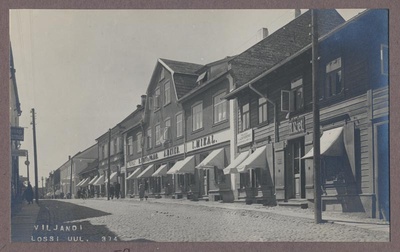 foto albumis, Viljandi, Lossi tn, Tartu tn ja Kauba tn vahel, u 1925  duplicate photo