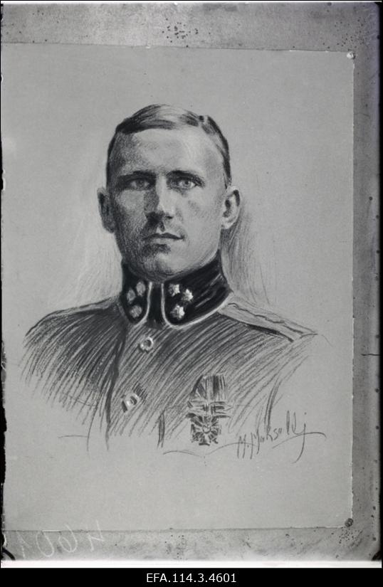 Kitsarööpmelise soomusrongide nr. 1 ja 2 ülem alamkapten Albert Peters.