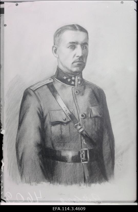 Inseneripataljoni ülem kapten Voldemar Riiberg (Rieberg).