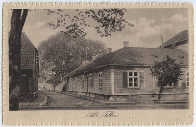 trükipostkaart, Viljandi, Sepa tn- Pikk tn ristmik, Sepa tn u 1912, foto A. Livenstroem  duplicate photo