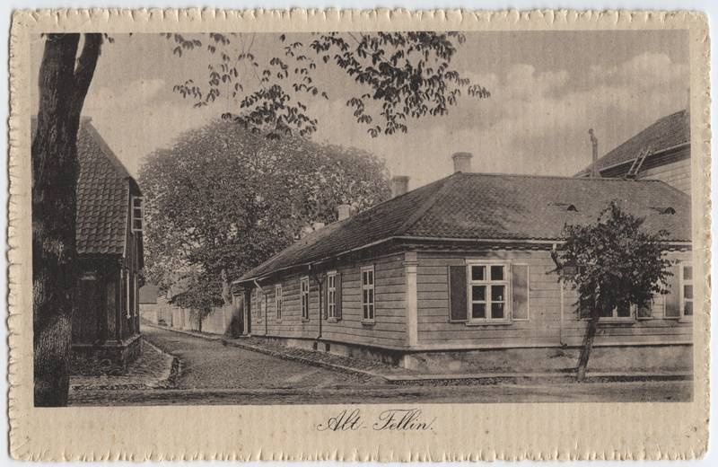trükipostkaart, Viljandi, Sepa tn- Pikk tn ristmik, Sepa tn u 1912, foto A. Livenstroem