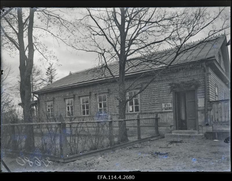 Vabadussõda. Punaarmee 6.laskurdiviisi staabihoone Jamburgis.