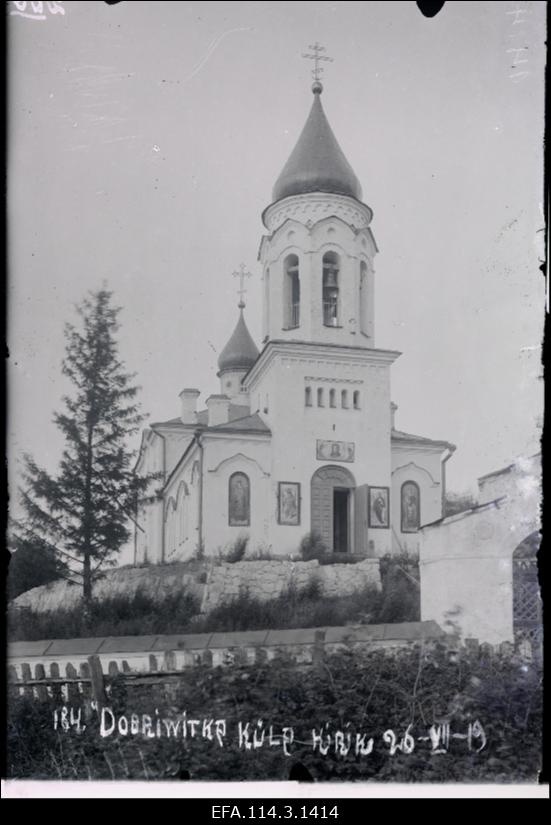 Vabadussõda. Dobrovitka küla kirik.
