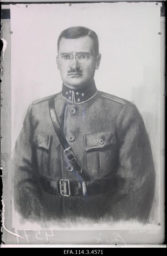 1. Jalaväepolgu ülem alamkapten Aleksander Pulk.