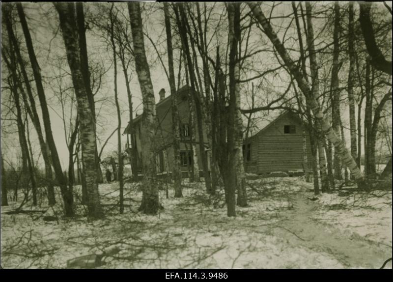 Vabadussõda. Marienhofi mõisa valitsejamaja Luuga (Lauga) jõe ääres.