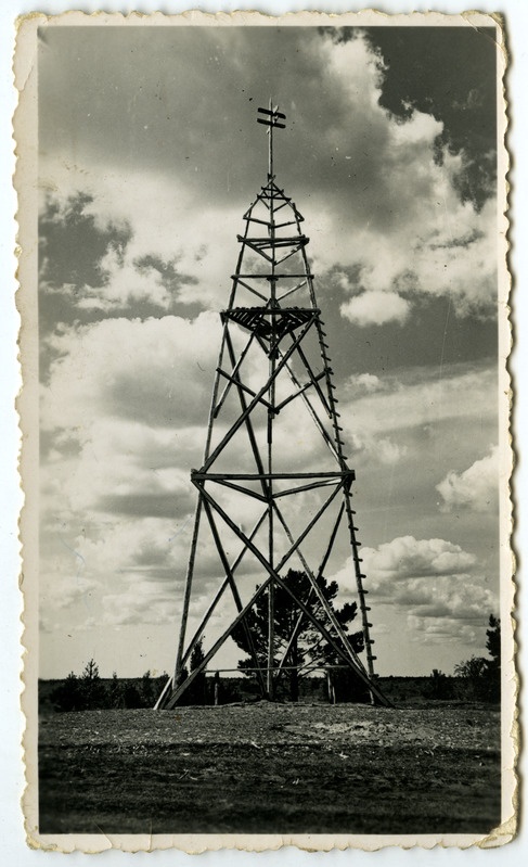 Pitsalu triangulatsioonitorn, kõrgus tähise tipuni 17,5 m, aug. 1938.a.