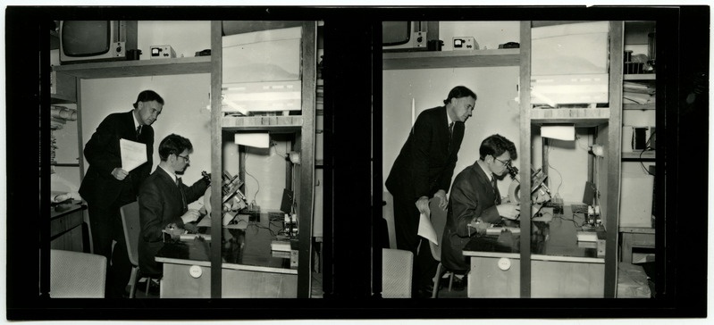 TPI dotsendid Gunnar Väljamäe ja Johan Tilk automaatika kateedris, 13.sept. 1977.a.