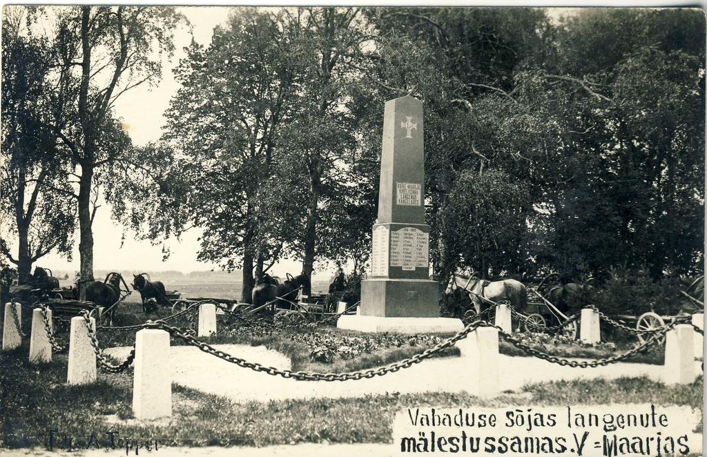 Väike-Maarja Vabadussõja mälestussammas