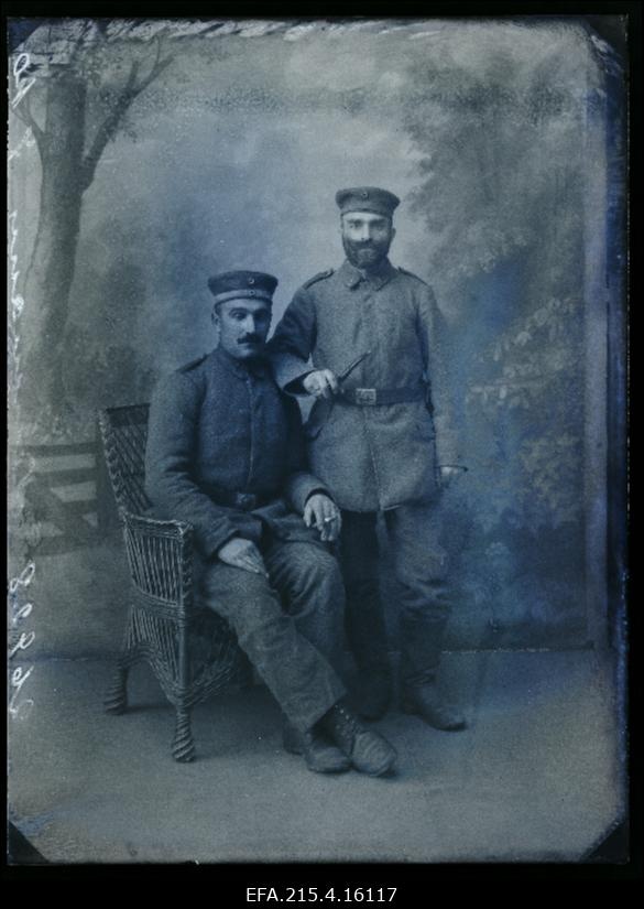 Saksa sõjaväelased, (foto tellija Neumann).