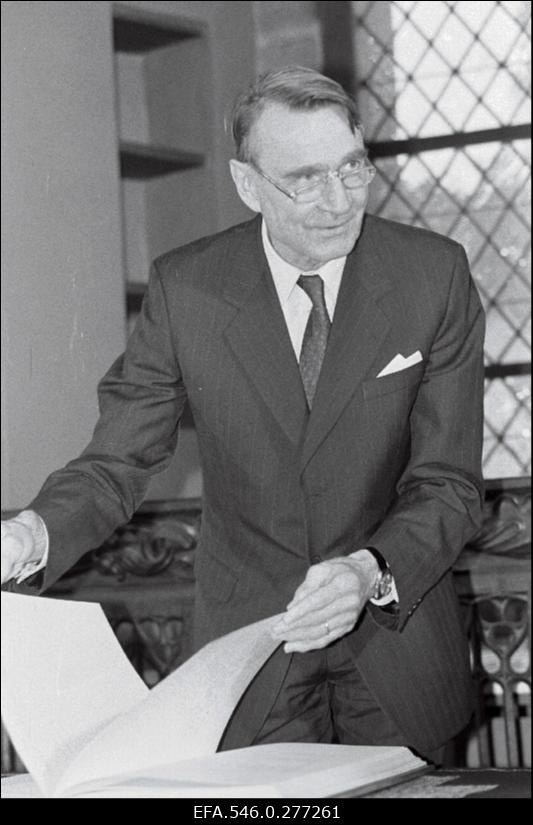 Soome presidendi Mauno Koivisto lühivisiit Tallinna.