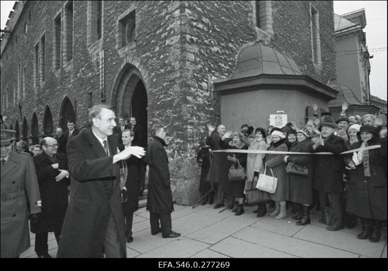 Soome presidendi Mauno Koivisto lühivisiit Tallinna.