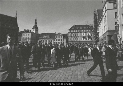 Prantsusmaa president Francois Mitterand külaskäigul Eestisse.  similar photo