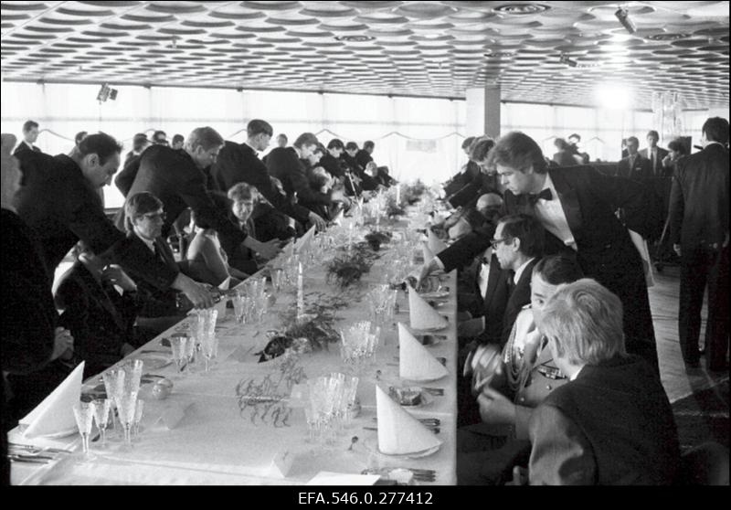 Prantsusmaa president Francois Mitterand külaskäigul Eestisse.