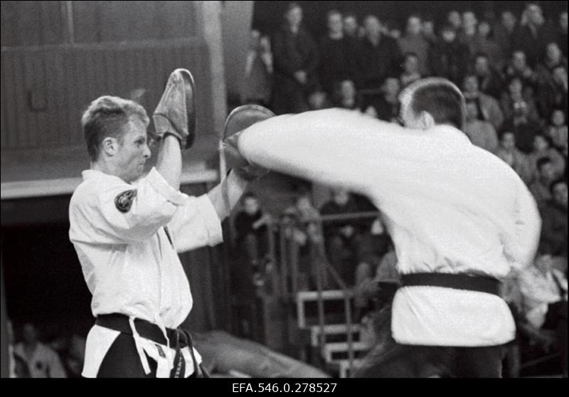 Ju-jutso võistlused Kalevi spordihallis.