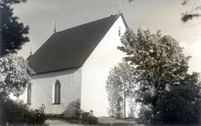Foto. Vormsi saar. St. Olai kirik (Olavi). Keskaegne, restaureeritud 1632. 1934. ERKA-foto.  duplicate photo