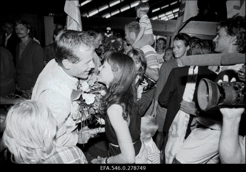 Barcelona olümpiamängudel osalenud Eesti sportlaste pidulik vastuvõtt.