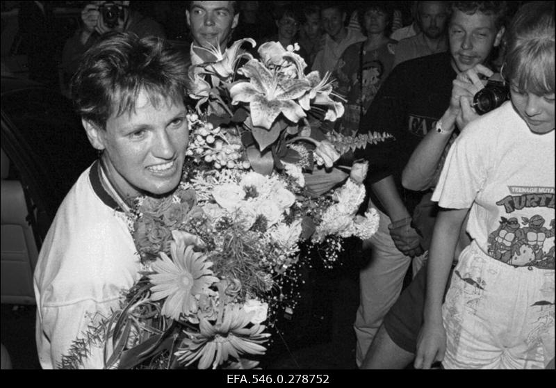 Barcelona olümpiamängudel osalenud Eesti sportlaste pidulik vastuvõtt.