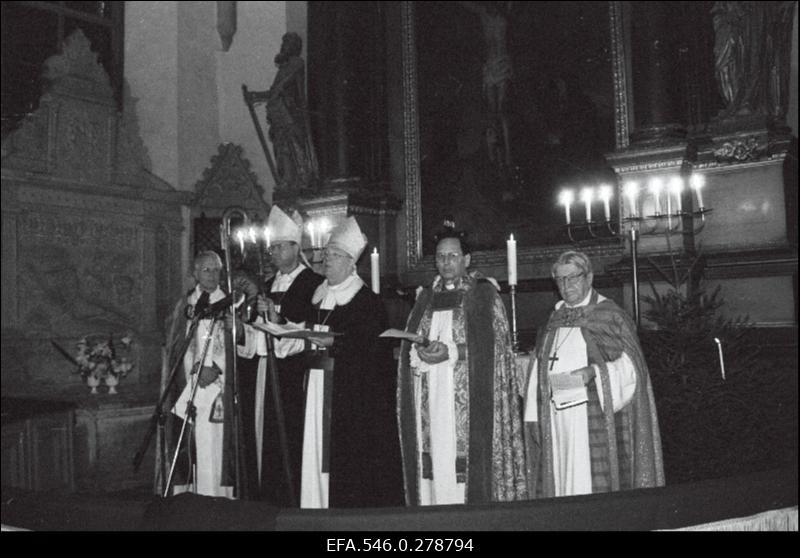 Eesti Evangeelse Kiriku vaimuliku Einar Soone pühitsemine piiskopiks.