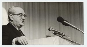 EKP Keskkomitee ja ENSV Ülemnõukogu koosolek. J.V. Andropov - NLKP Keskkomitee Poliitbüroo liige kõnelemas