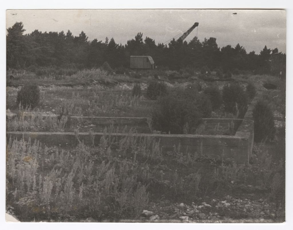 Kilu suitsutamise kuuri vundament 1944. aastast, Saaremaal Tagala (Tagamõisa) külas