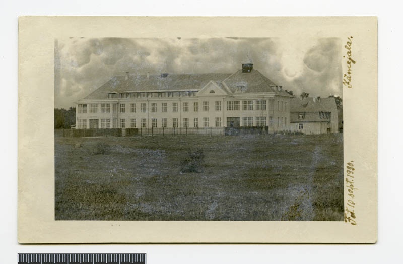 fotopostkaart, Viljandi khk, Jämejala, haigla uuem hoone, 10.09.1930