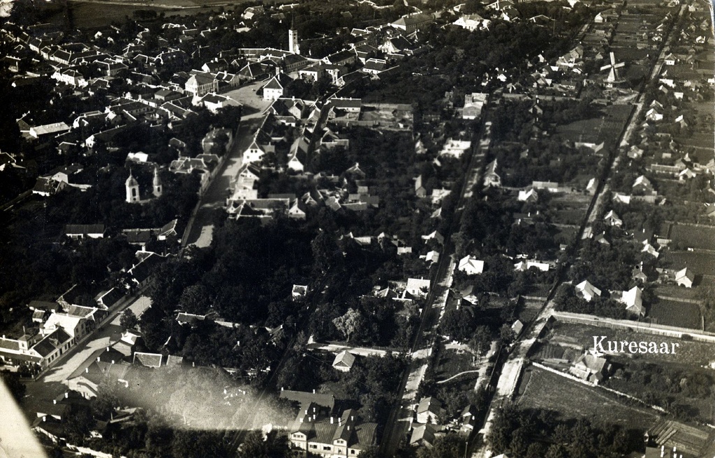 Aerofoto, Kuressaare, view of the city center