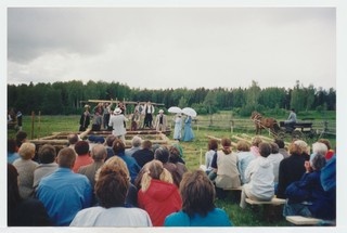 Etendus „100 aastat tagasi“ Kurgja. Saksad ehitust kaemas