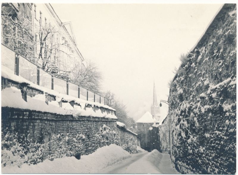 Fotopostkaart. Tallinna vaade. Pikk jalg talvel. 1967. Foto: A. Rätsep