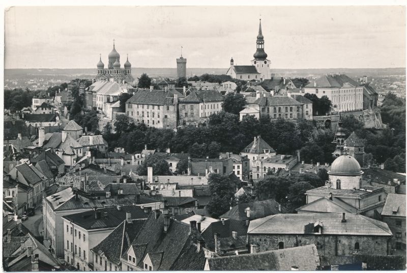 Fotopostkaart. Tallinna vaade. Toompea. 1961. Foto: E. Friedrihsons