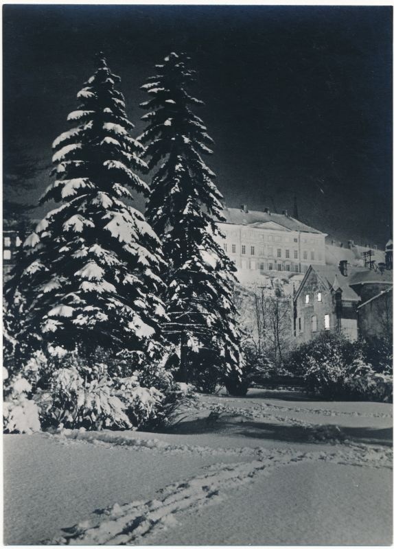 Fotopostkaart. Tallinna vaade. Vaade Toompeale talvel. 1964. Foto: A. Rätsep