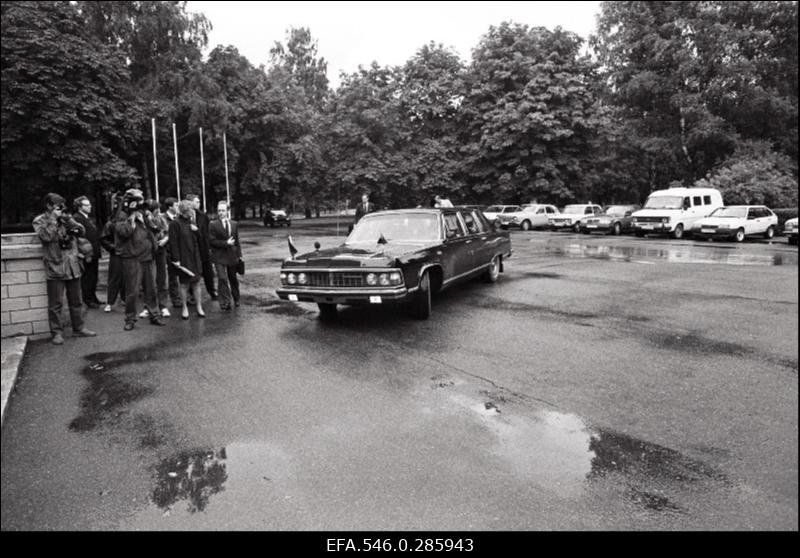 Saksa välisminister Hans Gencher väisab Eestit
