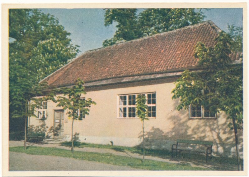 Postkaart. Tallinna vaade. Peeter I majake. 1955.